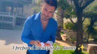 Hauser's Heartwarming Gesture: Cooking Breakfast for His New Furry Friend, Bunny! 🍳🐰