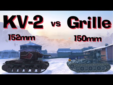 WOT Blitz Can KV-2 with 152mm Derp Kill a Grille 15?