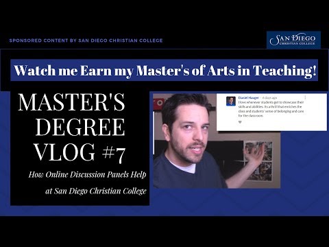 Master's Vlog #7 - How Online Discussions Help Teachers Plan at San Diego Christian College Master's Vlog #7 - How Online Discussions Help Teachers Plan at San Diego Christian College