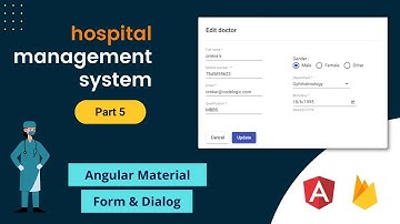 Hospital Management System using angular and firebase | Angular Material | Firebase CRUD | Part 5