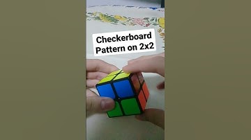How to do the Checkerboard pattern on a 2x2 cube