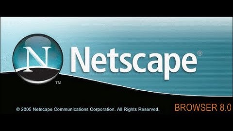 Netscape 9 on Windows 10