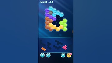 Block Hexa Puzzle Rainbow B Level 43 Walkthrough