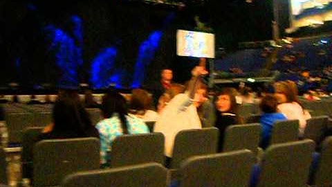 The view from block B1 Row E at London o2 Arena