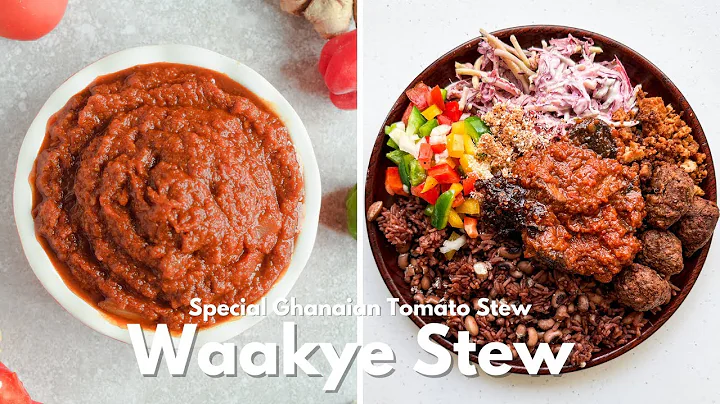 Step By Step Process on How to Make Waakye Stew (Vegetarian)