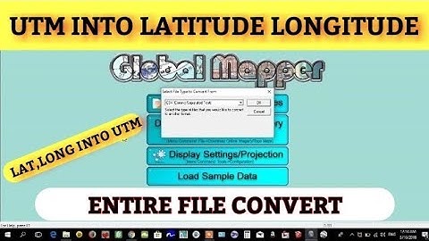 UTM COORDINATE INTO LATITUDE LONGITUDE CONVERT|How to Lat & Long batch file convert to UTM