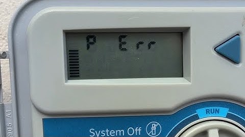 Fix Rainbird P err fault: Free fix and reset tips before valve replacement