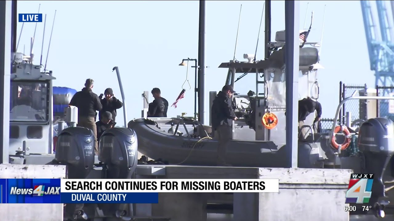 Search continues for missing boaters in Duval County - YouTube