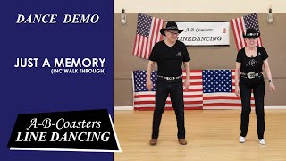JUST A MEMORY - Line Dance Demo & Walk Through