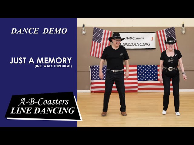 JUST A MEMORY - Line Dance Demo & Walk Through class=