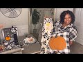 How To Create A Glam Fall Tablescape | Buffalo Check | Black, White and Orange |#falldecorating2021