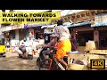 4K CHENNAI Walk towards FLOWER MARKET in PARRYS CORNER | She' Walkin goes to South India