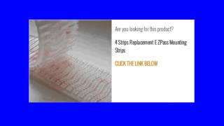 4 Strips Replacement E ZPass Mounting Strips Ezpass Mounting Strip
