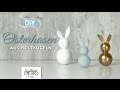 DIY: hübsche Deko-Osterhasen aus Holzkugeln selber machen [How to] Deko Kitchen