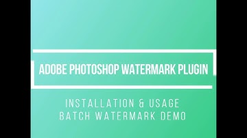 Watermark photos in batch in Adobe Photoshop CS5/CS6