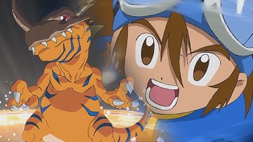 Digimon Adventure 2020 | Agumon Digivolves to Greymon | English Dub Style