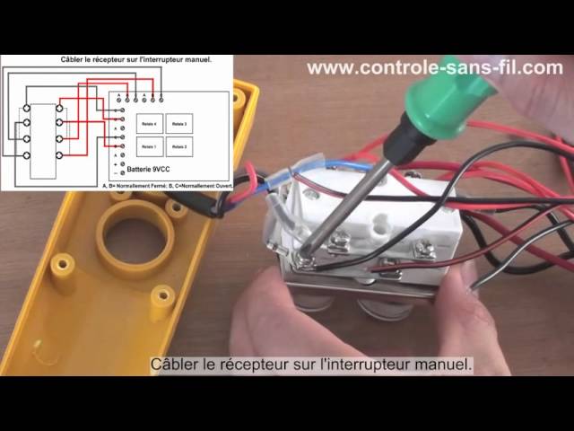 Kit Interrupteur Télécommande Sans Fil Pour Treuil Électrique 220V