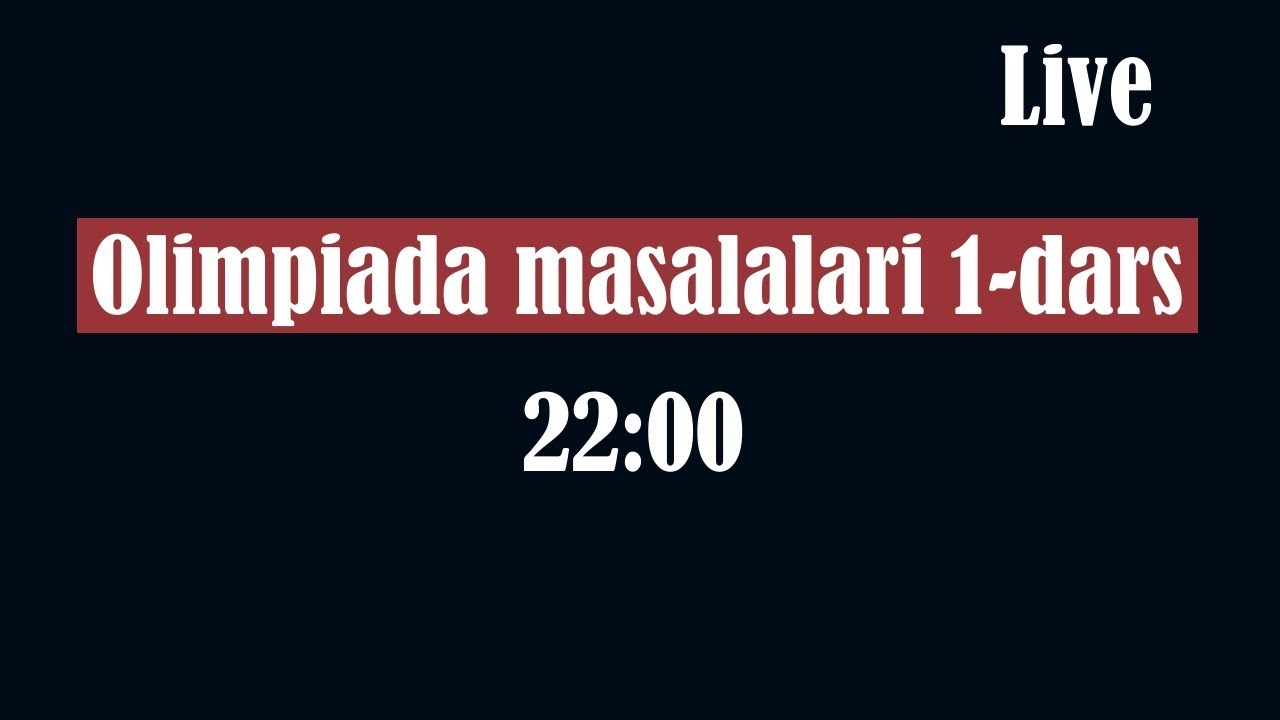 Olimpiada masalalari 1-dars. | KIMYO |