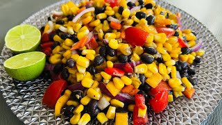 CORN BLACK BEAN SALAD RECIPE | Finely Crafted,Just For You!