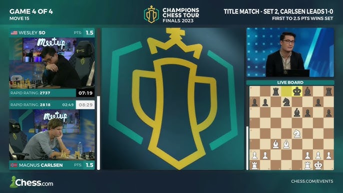 Magnus CARLSEN x Maxime Vachier-Lagrave / GRANDE FINAL do Champions Chess  Tour - AI CUP 2023 - chesscompt on Twitch