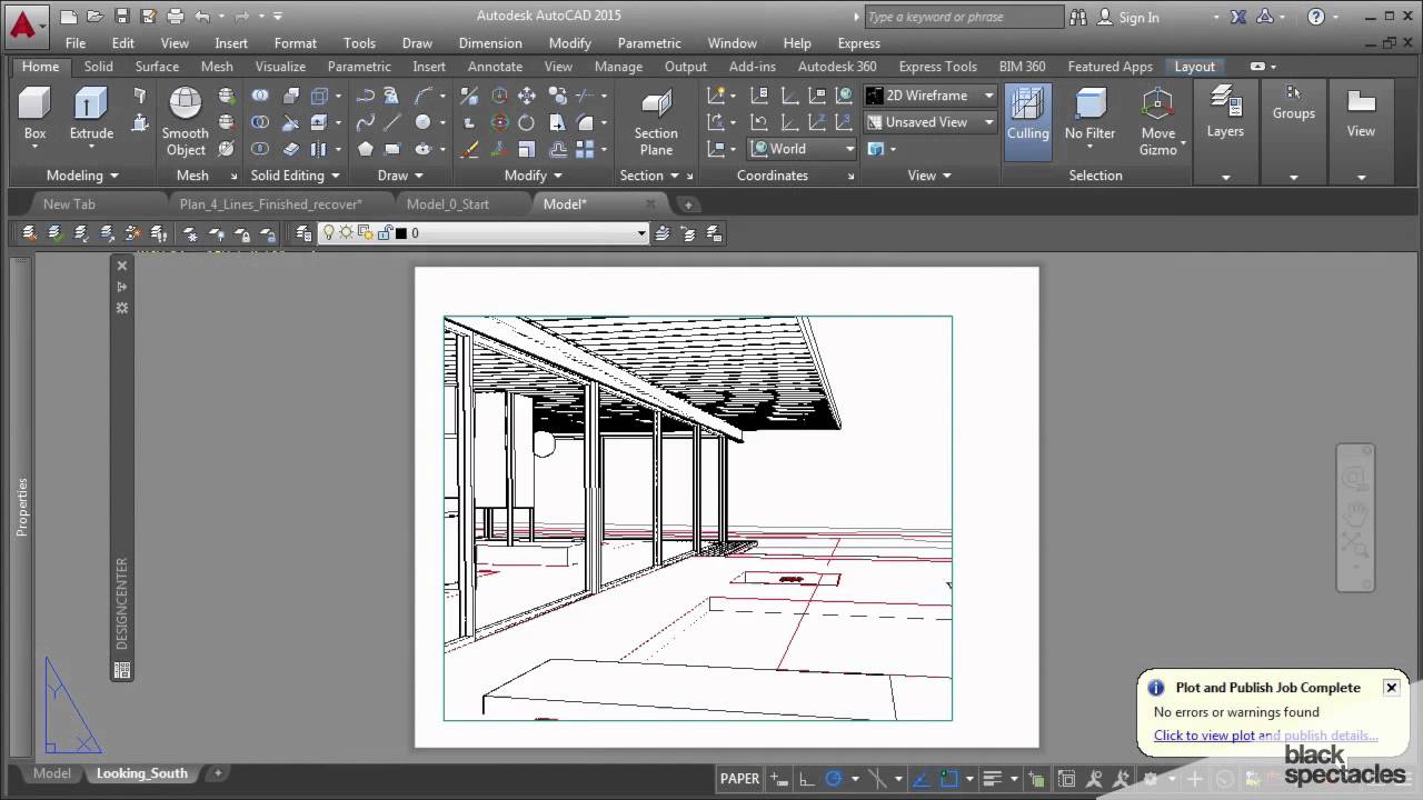 Print Your 3D View To PDF And Open In Illustrator AutoCAD 2015