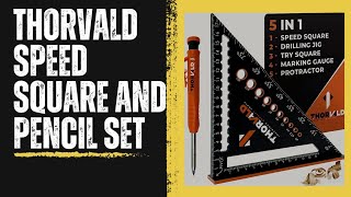 Thorvald Carpenters Speed Square and Pencil Set