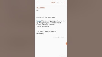 Galaxy J2 prime Clear storage space and reset