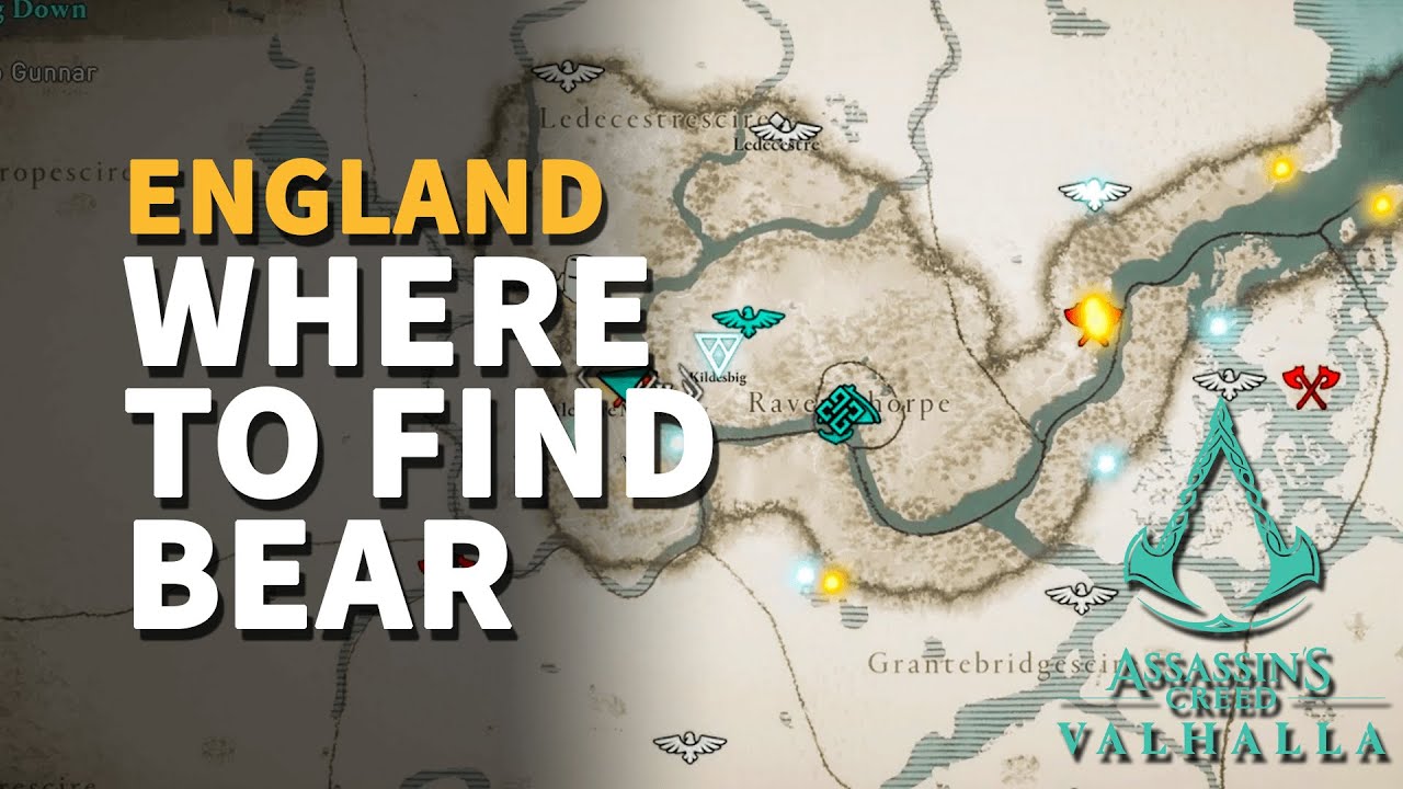 Where to find Bear Assassin's Creed Valhalla YouTube