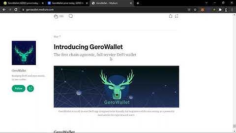 GeroWallet $GERO - Introducing GeroWallet (MBI Research)