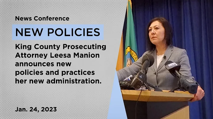 King County Prosecutor Announces Priorities for Ne...