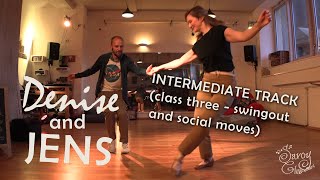 Denise &amp; Jens ✪ Lindy Hop Class 03 ☛ Intermediate, Swingout &amp; Social Moves • Plenty Hot 2020