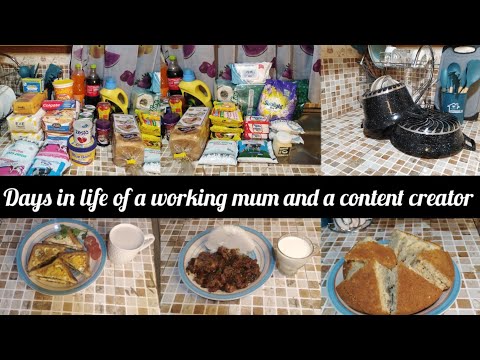 DAYS IN LIFE OF A WORKING MUM AND A CONTENT CREATOR//cooking /homemaking /baking/mini shopping.