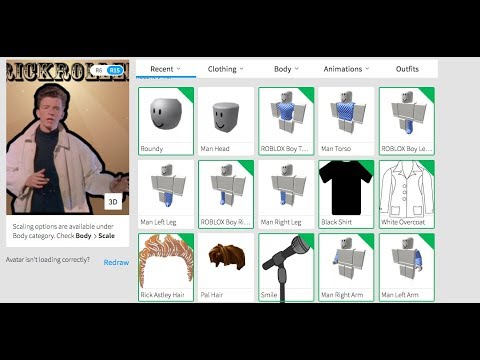 Making Rick Astley A Roblox Account Youtube - rickroll shirt roblox