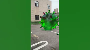 Giant Corona Virus 3d Animation Future Technology Imagination 