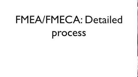 SE4321 - Lecture 2 - FMEA/FMECA