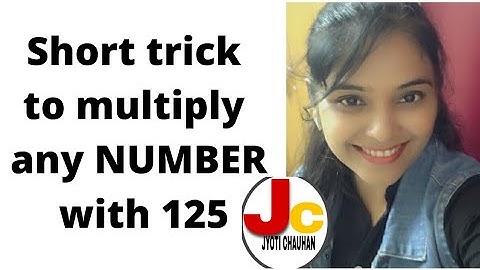 Short trick to multiply any number with 125#JyotiChauhan #shorts #MathsTricks #MagicMathsTricks