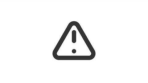 Animated caution linear ui icon