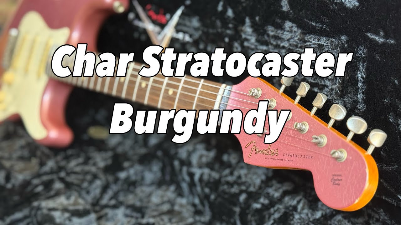 Char】 Stratocaster Burgundy 1959 Fender Custom Shop - YouTube