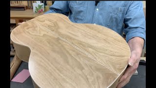 Building An Acoustic Bass Guitar Pt.10 Satin Lacquer
