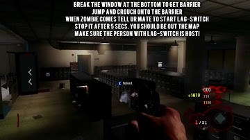 Black Ops Zombie Glitch Five Out The Map (Lag-Switch)