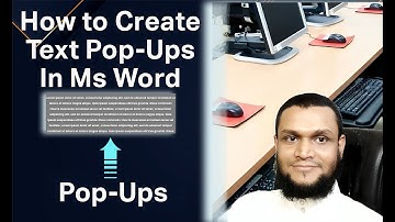 How to Create Text Pop-Ups in Microsoft Word | Enhance Your Documents | Word Advance Tutorial