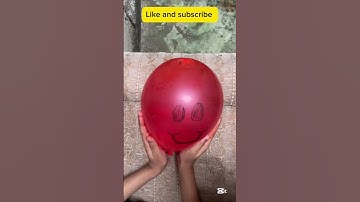 Will a big balloon explode if it rolls down from height #asmr #shorts #balloon #colors