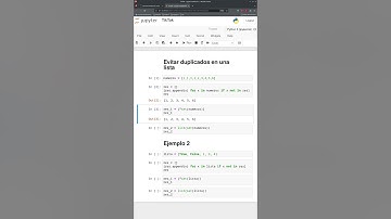 Eliminar elementos duplicados en listas con Python 3 #programming #python #coding #programacion
