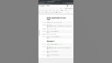 Eliminar elementos duplicados en listas con Python 3 #programming #python #coding #programacion