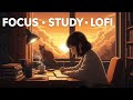 AD Free |12hrs  Deep Focus Study Lofi ☕ Cozy Sunset | Cat Companion | Live Study Room