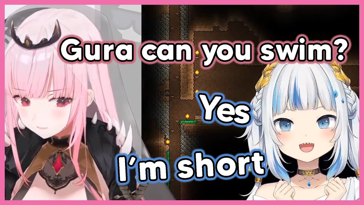 "Gura can you swim?"