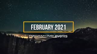 February 2021 Astronomical events