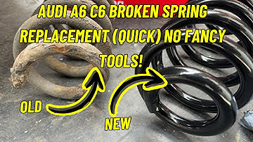 Audi A6 C6 rear spring replacement