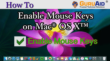 How to Enable Mouse Keys on Mac® OS X™ - GuruAid