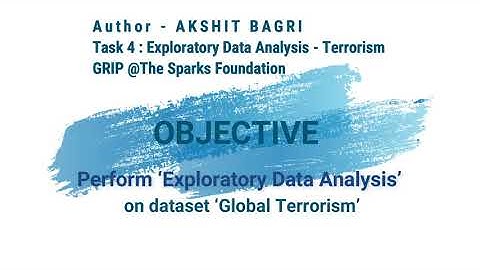 Exploratory Data Analysis (Terrorism)-Task 4 | The Sparks Foundation